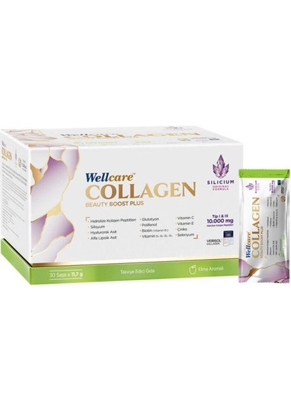 Collagen Beauty Boost Plus 10.000 Mg 30 Saşe Elma Aromalı