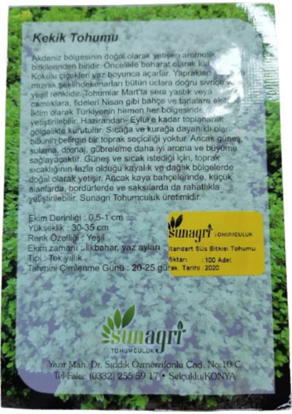 Bol Kokulu Kekik Tohumu (100 Adet) modelleri