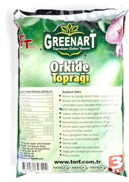 Orkide Toprağı 3 Litre Besleyici Düzenleyici Vitaminli fırsatları
