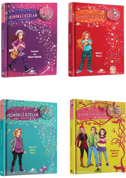 Sihirli Kızlar Serisi 4 Kitap Set Ciltli Bileklik ve Charm Hediyeli