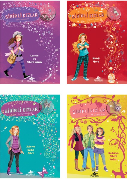 Sihirli Kızlar Serisi 4 Kitap Set Ciltli Bileklik ve Charm Hediyeli fiyatları