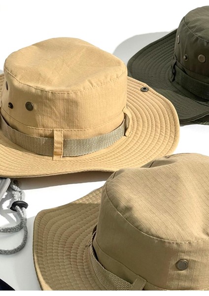 Camel Outdoor Şapka Uv Korumalı Bucket Safari Şapkası