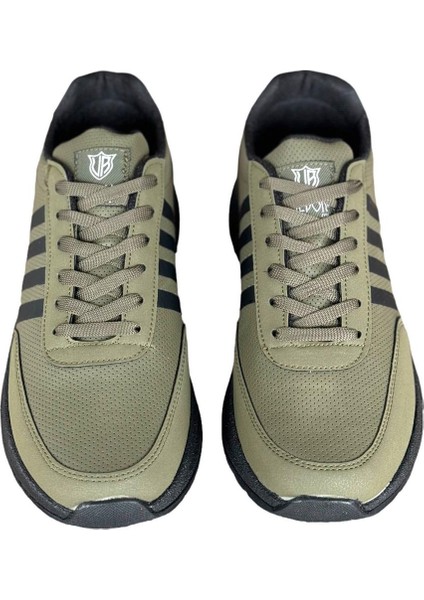 Unisex Spor Ayakkabı Haki - Siyah