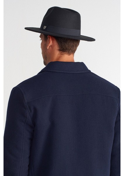 Erkek Ayarlanabilir Siyah Fedora Şapka modelleri