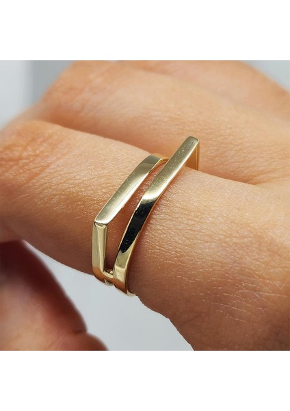 Gümüş Yüzük - Exxen Tarz Tasarım 925 Ayar Gümüş Yüzük modelleri