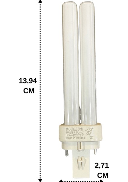 Master 13W 827 2700K (Sarı Işık) 2 Pinli G24D-1 Duylu Plc Ampul modelleri
