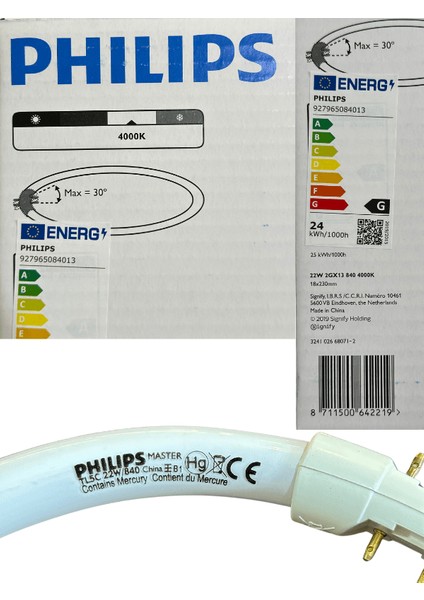 Master Tl5 22W 840 4000K (Günışığı) 2GX13 Duylu Simit Floresan fiyatları