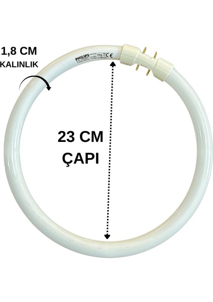 Master Tl5 22W 840 4000K (Günışığı) 2GX13 Duylu Simit Floresan (2 Adet) fırsatları