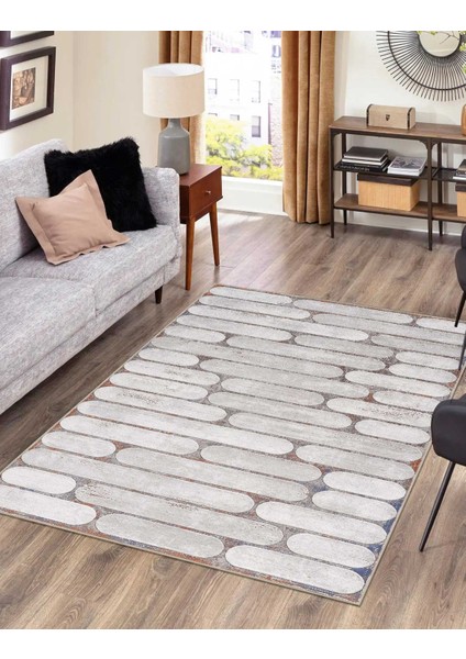 Modern Dijital Baskı Dört Mevsim Yıkanabilir Kaymaz Taban Salon Halısı Mutfak Halısı Yolluk