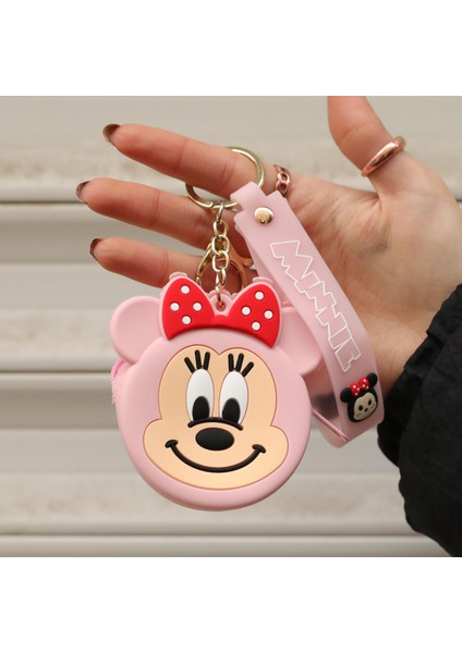 Minnie Mouse Bozuk Para Cüzdanı Anahtarlık PEMBE