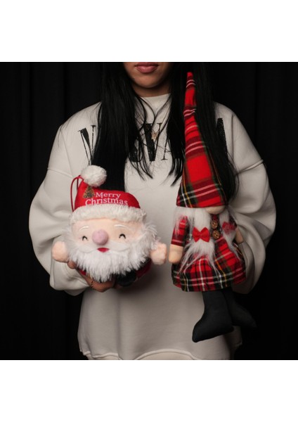 Yılbaşı Noel Baba Peluş Oyuncak 20 CM modelleri
