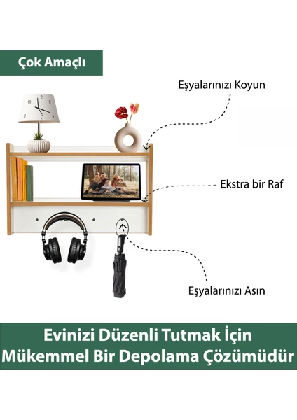 Askılık ve Eğitici Montessori Dekoratif Çocuk Odası Rafı, Yenidoğan Hediyesi