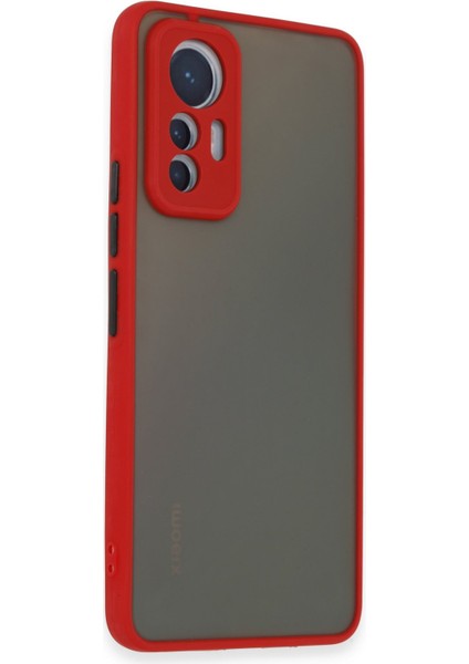 Xiaomi Mi 12 Lite Kılıf Montreal Silikon Kapak - Kırmızı 300099