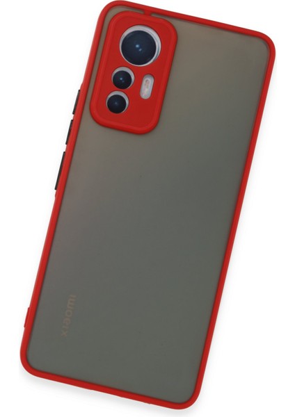 Xiaomi Mi 12 Lite Kılıf Montreal Silikon Kapak - Kırmızı 300099