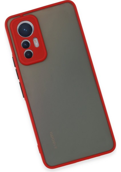 Xiaomi Mi 12 Lite Kılıf Montreal Silikon Kapak - Kırmızı 300099