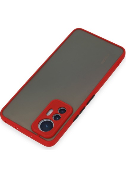 Xiaomi Mi 12 Lite Kılıf Montreal Silikon Kapak - Kırmızı 300099