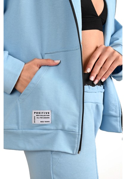 Kadın Cepli Kapüşonlu Eşofman Takımı 3939-24 fiyatları