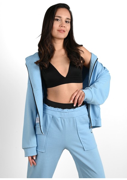 Kadın Cepli Kapüşonlu Eşofman Takımı 3939-24 modelleri