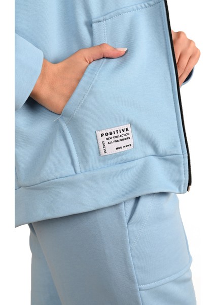 Kadın Cepli Kapüşonlu Eşofman Takımı 3939-24 fırsatları