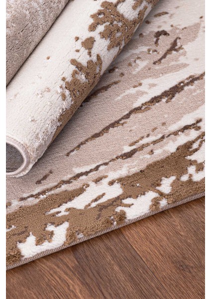 Bafra Beyaz Kahverengi Halı Yumuşak Oturma Odası Salon Çocuk Odası Mutfak Halısı P1197 120 x 180 indirimleri