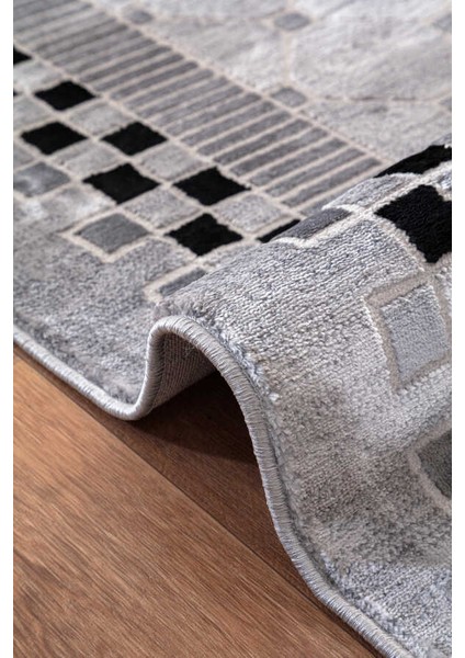 Lynosse Açık Gri Halı Yumuşak Oturma Odası Salon Çocuk Odası Mutfak Halısı P1201 120 x 180 fırsatları