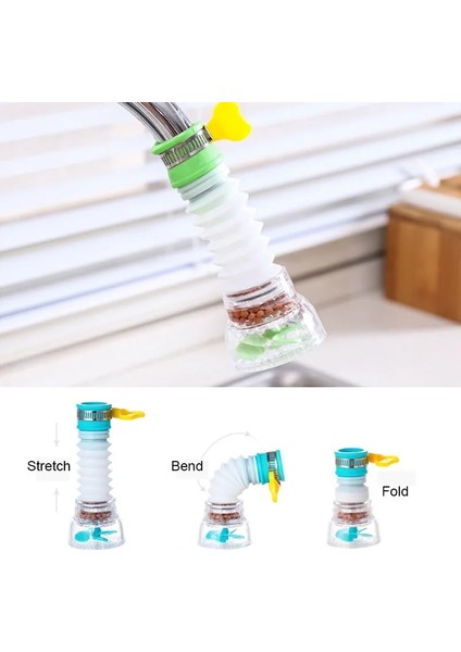 A-Tarzı 4 Tarzı 360 Dönebilen Lavabo Bataryası Banyo Musluk Suyu Filtresi Anti-Splash Musluk Güçlendirici Kafa Uzatma Tüpü Su Tasarruflu Su Spreyi (Yurt Dışından) fiyatları