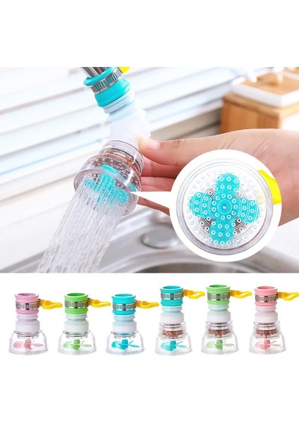 A-Tarzı 4 Tarzı 360 Dönebilen Lavabo Bataryası Banyo Musluk Suyu Filtresi Anti-Splash Musluk Güçlendirici Kafa Uzatma Tüpü Su Tasarruflu Su Spreyi (Yurt Dışından) indirimleri