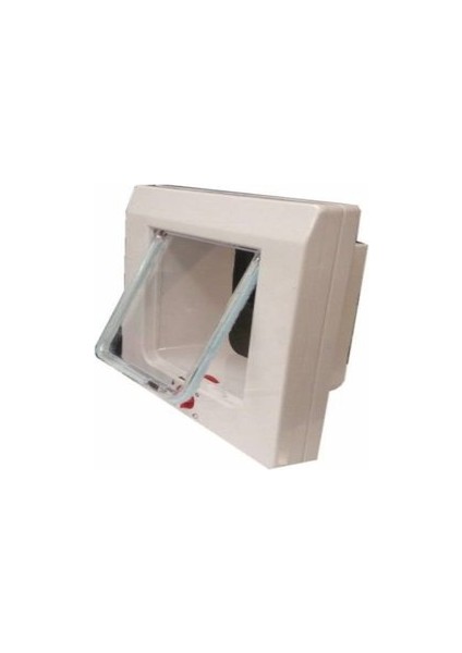 Cat Flap 2 Yollu Kedi Köpek Kapısı24*24*8cm Beyaz