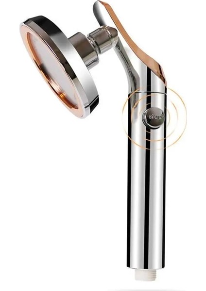 Gümüş Tarzı Bir Düğme Durdurma Su Yağmur Duş Su Tasarrufu Ayarlanabilir El Banyo Duş Başlığı Yüksek Basınç (Yurt Dışından) modelleri