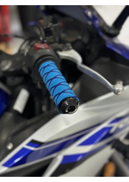 Yamaha mavi MT09 Kauçuk Gidon Sarmalı Elcik Kılıfı Elcik Koruma
