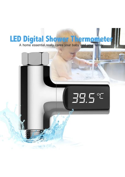 2. Nesil Tarzı LED Dijital Duş Termometresi Mutfak Banyo Musluk Su Sıcaklığı Ölçer Monitör Akışı Kendi Kendine Üreten Elektrik (Yurt Dışından) fiyatları
