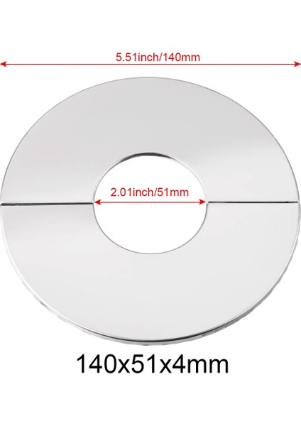 140X51X4MM Tarzı 2022 Paslanmaz Çelik Musluk Dekoratif Kapak Boru Duvar Kapakları Duvar Flanş Flanş Kapağı Duş Mutfak Banyo Aksesuarları Kullanışlı (Yurt Dışından)
