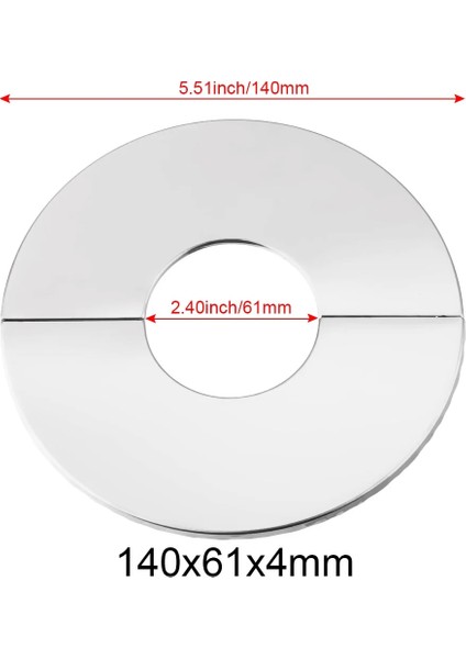 140X61X4MM Tarzı 2022 Paslanmaz Çelik Musluk Dekoratif Kapak Boru Duvar Kapakları Duvar Flanş Flanş Kapağı Duş Mutfak Banyo Aksesuarları Kullanışlı (Yurt Dışından)