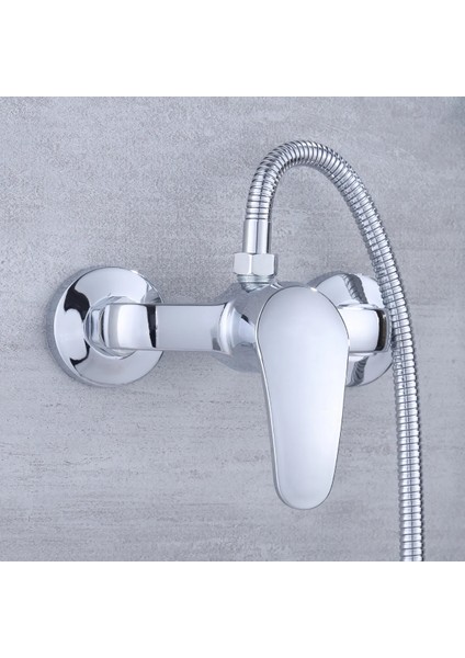 Duş Bataryası Vana Tarzı Banyo Duş Bataryası Gümüş Banyo Musluğu Musluk Bataryası Abs Duş Başlığı Kulaklık Seti Duvara Monte Duş Kontrol Vanası (Yurt Dışından) modelleri