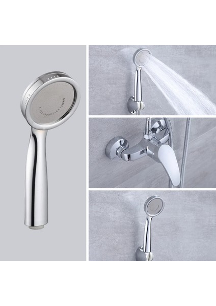 Duş Bataryası Vana Tarzı Banyo Duş Bataryası Gümüş Banyo Musluğu Musluk Bataryası Abs Duş Başlığı Kulaklık Seti Duvara Monte Duş Kontrol Vanası (Yurt Dışından) indirimleri