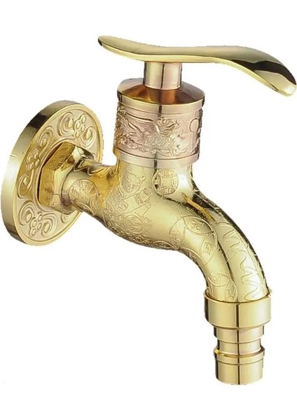 Yeşil Stil Antik Bronz Duvara Monte Musluk Lavabo Bataryası Ejderha Çamaşır Makinesi Su Taa (Yurt Dışından) fırsatları