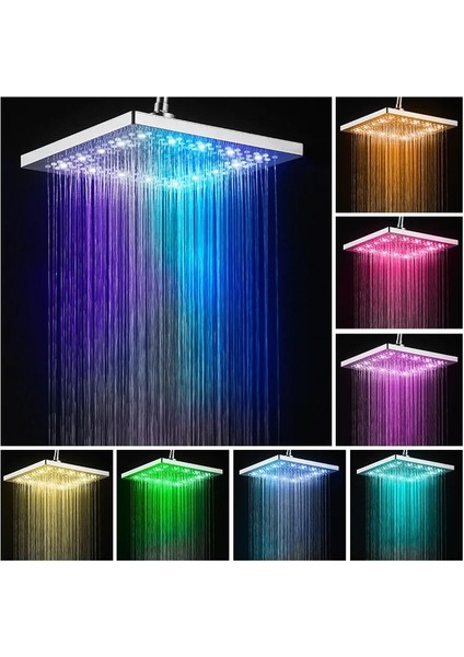 E Tarzı Dijital LED Duş Başlığı Renk Değiştirme Sıcaklık Sensörü El Duşları Püskürtücü Su Tasarruflu Duş Banyo Filtresi (Yurt Dışından) modelleri