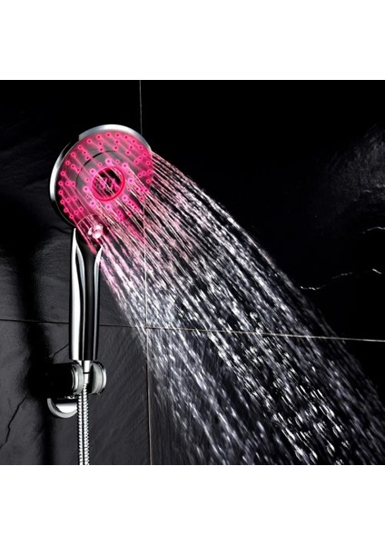 E Tarzı Dijital LED Duş Başlığı Renk Değiştirme Sıcaklık Sensörü El Duşları Püskürtücü Su Tasarruflu Duş Banyo Filtresi (Yurt Dışından) fırsatları