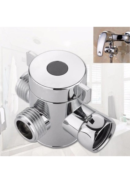 Soket Stili Olmadan Banyo Üç Yollu Soket Su Ayırıcı Musluk Üst Sprey Duş Kolu Üç Yollu Yönlendirici Bom Transferi Yağmur Biçimli Duş Sistemi (Yurt Dışından) fiyatları