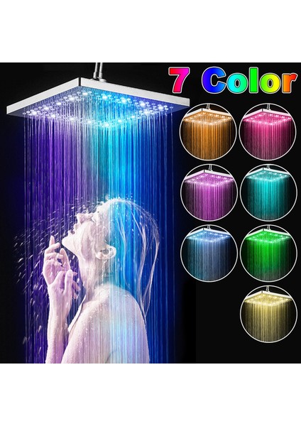 D Stili Yazın LED Duş Başlığı Dijital Duş Filtresi Sıcaklık Kontrolü 3 Püskürtme Modu Duş Püskürtücü Su Tasarrufu Banyo Aksesuarları (Yurt Dışından)