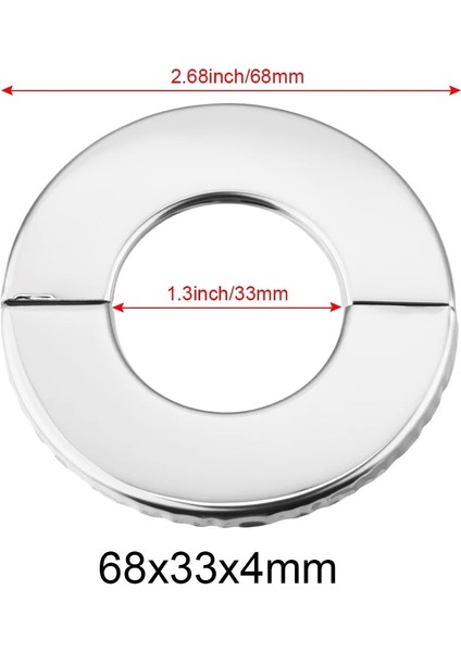 68X33X4MM Tarzı 2022 Paslanmaz Çelik Musluk Dekoratif Kapak Boru Duvar Kapakları Duvar Flanş Flanş Kapağı Duş Mutfak Banyo Aksesuarları Kullanışlı (Yurt Dışından)