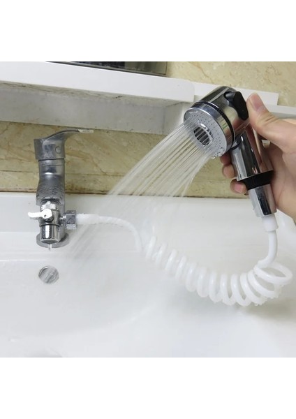 Resim Stili Olarak Musluk Duş Başlığı Banyo Sprey Drenaj Süzgeç Hortum Lavabo Yıkama Saç Yıkama Duş (Yurt Dışından) fiyatları