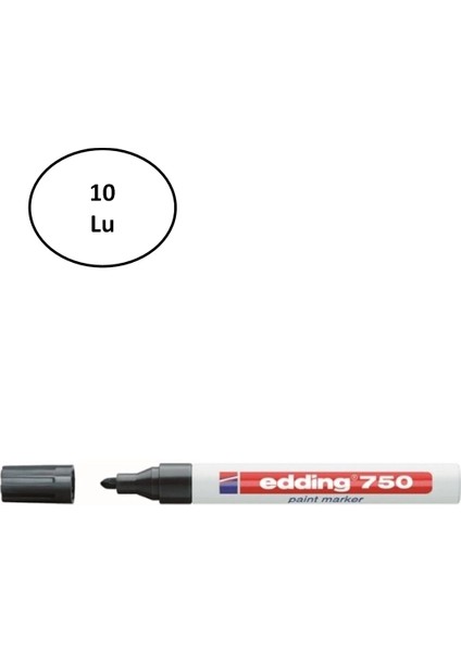 Boya Dekor Markörü Siyah E-750 10'lu
