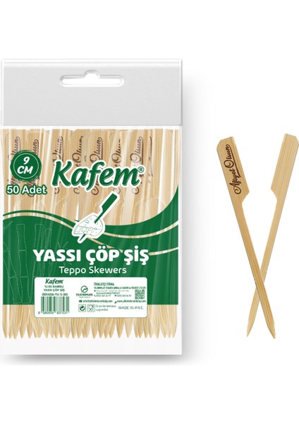 Yassı Çöp Şiş - Sunum Kürdanı 9 cm 50 Li x 200 Paket (Koli) fiyatları