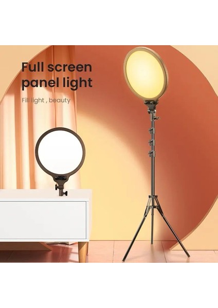 LED Panel Ring Light Tripod Aydınlatma Stüdyo Dolgulu Gölgesiz Işık Youtuber Influencer Tatto Çekim Işığı Güzellik Merkezi