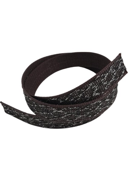3 cm Polyester Kolon Kahverengi Gümüş Simli 1 Metre fiyatları