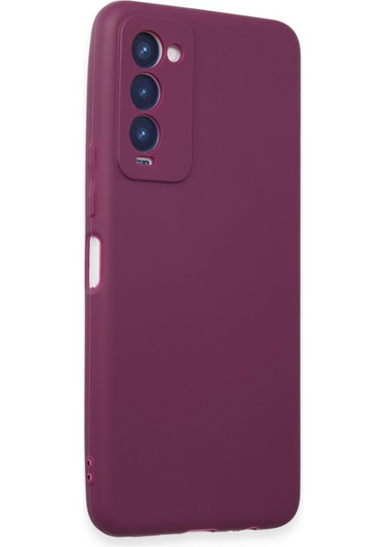 Tecno Camon 18 Kılıf First Silikon - Mor 300099