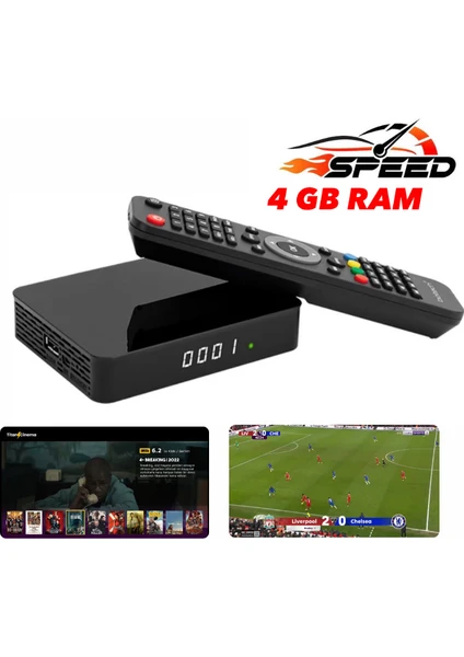 FS1PRO Teknoloji 4b Ram Iptv Uydu Alıcısı Vip - Çanaklı Çanaksız Tv Izleme Linux Işletim & High Speed