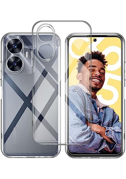 Realme C55 Kılıf Lüx Şeffaf Silikon 300099