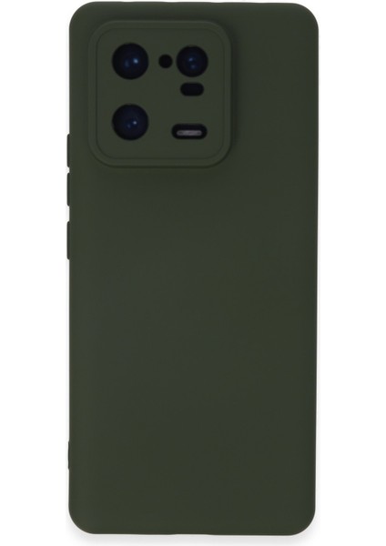 Xiaomi Mi 13 Pro Kılıf Nano Içi Kadife Silikon - Koyu Yeşil 300099